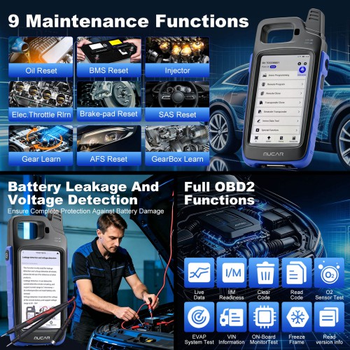MUCAR KEY581 Key Programmer ALL-IN-ONE Professional Key Programming & OBDⅡ Diagnostic Tool