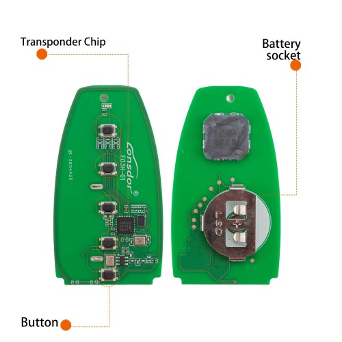 LONSDOR FO3H-02 High Frequency Remote Key for Ford Supports ID46 ID49, 868/902MHZ