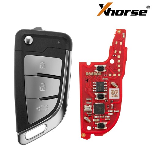 [5Pcs/Lot] XHORSE XKKF26EN Knife II Style Flip Key 3 Buttons Second Generation Universal Wired Remote Key