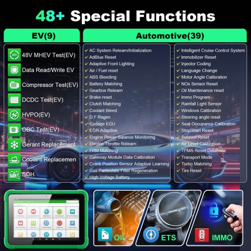 LAUNCH X-431 PRO3S+ V2 with Smartlink V4 Android 15.0 New Energy Overseas Online Diagnostics Configuration