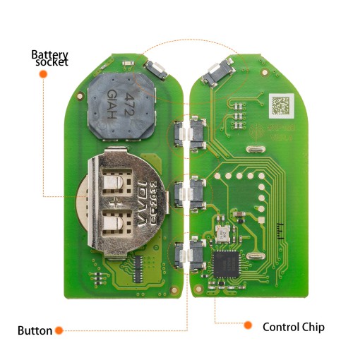 [5Pcs/Lot] XHORSE XSKA85EN QI.Y EV XM38 Smart Key Pearl White 4 Buttons