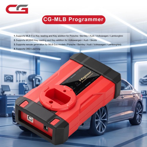 CGDI CG-MLB Key Programmer for Audi VW Porsche MLB/MQB48 – Key Adding, Reading, Generation & OBD Learning