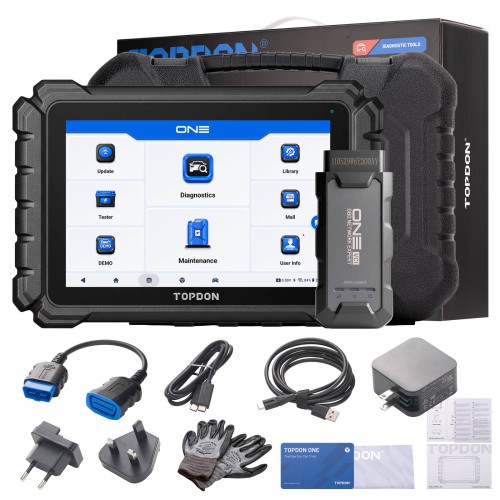 TOPDON ONE Professional Diagnostic Tool Supports 50+ Maintenance Functions TopFix AI J2534 Pass-Thru Programming