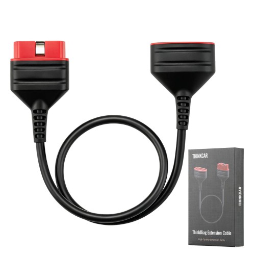 THINKCAR THINKDIAG Extension Cable Length 60cm, High-quality Copper Core Wire, Use Eco-friendly Materials, Supports Connecting to All OBD2 Devices