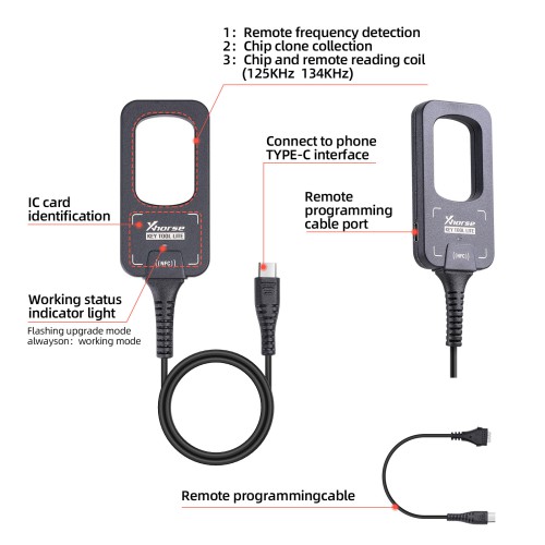 New Xhorse XDKML0EN Key Tool Lite with XKB520EN Universal B5 Remote Keys