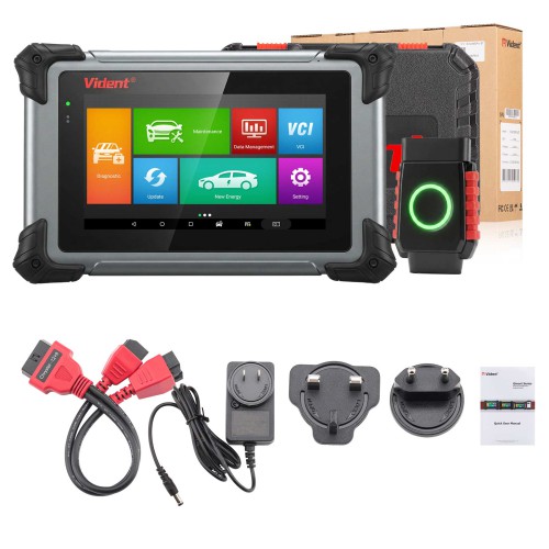 VIDENT iSmart800Pro BT Bluetooth Version Automotive Scan Tool, OBD2 Scanner, Supports Full System Diagnostics, Bi-Directional Test, 40+ Reset Services