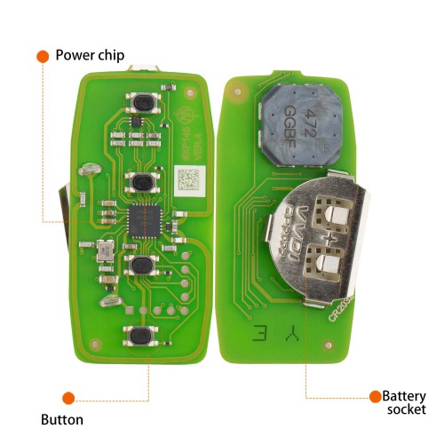 [5Pcs/Lot] XHORSE XSBEZ2EN BE.Z XM38 Smart Key 4 Buttons