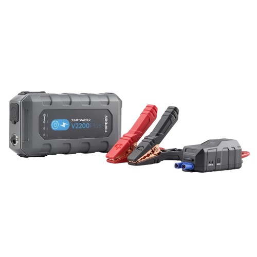 TOPDON Jump Starter V2200PLUS 2-in-1 Jump Pack & Battery Tester Offer 35 Jumps on A Full Charge