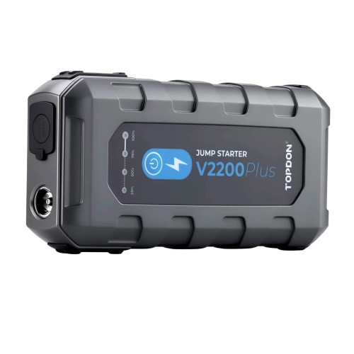 TOPDON Jump Starter V2200PLUS 2-in-1 Jump Pack & Battery Tester Offer 35 Jumps on A Full Charge