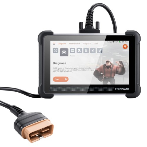 THINKSCAN 672 Diagnostic Scanner Supports Multi Languages CAN-FD Protocol 28+ Reset Functions IMMO Key Matching