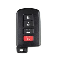 5pcs/lot for Toyota XM Smart Key Shell 1742 with 3+1 Button