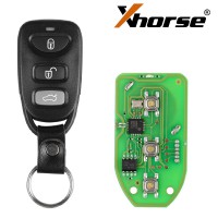 XHORSE XKHY00EN VVDI2 Hyundai Type Wired Universal Remote Key 3 Buttons 5pcs/lot