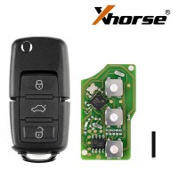 Hot 5pcslot Xhorse Volkswagen B5 Type Remote Key 3 Buttons Board (Type X001-01)