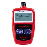 Autel MaxiScan MS309 OBDII Code Scanner Turn Off Check Engine Light & Erase Codes