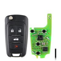 5pcs/lot Xhorse XKBU01EN Wire Remote Key Buick Flip 4 Buttons