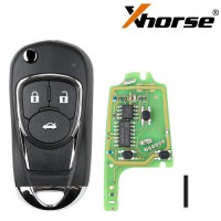 5pcs/lot Xhorse XKBU03EN Wire Remote Key Buick Flip 3 Buttons