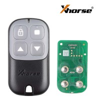5Pcs/lot Xhorse XKXH03EN Wire Remote Key Garage Door 4 Buttons Black English Version