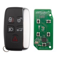 [UK/EU Ship] 5Pcs Lonsdor JLR 2010-2018 Universal Smart Key for Land Rover & Jaguar 315MHz/433MHz 2-in-1