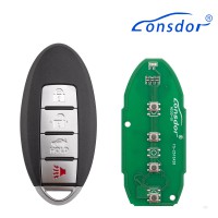 Lonsdor NS30-06 NS30 for Nissan/Infiniti Smart Key 4 Buttons Supports ID46 ID47 ID4A
