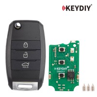 [5Pcs/Lot] KEYDIY KD B19-3 Universal Flip Remote Key 3 Buttons for KIA Type