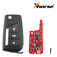 [5Pcs/Lot] XHORSE XNTO20EN for Toyota Style Second Generation Wireless Universal Remote Key 3 Buttons
