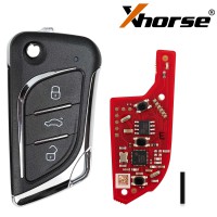 [5Pcs/Lot] XHORSE XKLKS2EN LEI.KSS Style(ENrome-plating) 2nd Generation Universal Wired Remote Key