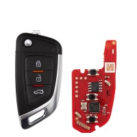 [5Pcs/Lot] XHORSE XKKF05EN Blade Shape Folding Key Second Generation 3 Buttons Universal Remote Key