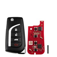 [5pcs/lot] XHORSE XKTO12EN TOY.T Style(Flip-4BTN) Second Generation Universal Wired Remote Key