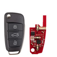 [UK/EU Ship] 5Pcs XHORSE XKA620EN for Audi A6L 2nd Generation Wired Key 3 Buttons Universal Remote Key