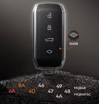 [5Pcs/Lot] XHORSE XSMS01EN MS.RT Leather-Grain XM38 Smart Key 4 Buttons