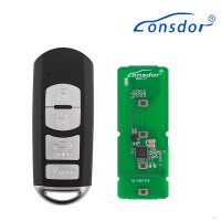 LONSDOR MZ30-23 Remote Key 4 Buttons for Mazda Supports ID49 315MHz 433.92MHz