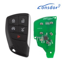 LONSDOR CL30-27 Remote Key 5 Buttons for Chevrolet Supports ID46 ID49 ID4A 315MHz 433.92MHz