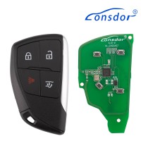 LONSDOR CL30-24 Remote Key 4 Buttons for Chevrolet Supports ID46 ID49 ID4A 315MHz 433.92MHz