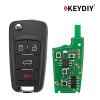 [5Pcs/Lot] KEYDIY KD B18-4 Universal Flip Remote Key 3+1 Buttons for Chevrolet Type