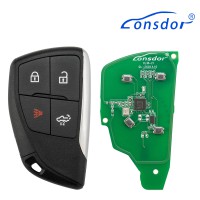 LONSDOR CL30-25 Remote Key 4 Buttons Supports ID46 ID49 ID4A 315MHz 433.92MHz for Chevrolet