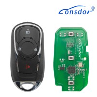 LONSDOR BU30-01 Remote Key 3 Buttons for Buick Supports ID46 ID49 ID4A 315MHz 433.92MHz