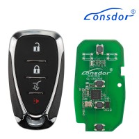 LONSDOR CL30-05 Remote Key 4 Buttons for Chevrolet Supports ID46 ID49 ID4A 315MHz 433.92MHz