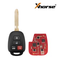 [5Pcs/Lot] XHORSE XKTO06EN Universal Wired Remote Key for Toyota Style Flat 4 Buttons