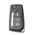 5pcs/lot Xhorse XKTO01EN Wire Remote Key Toyota Flip 2 Buttons