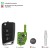 [UK Ship] 5pcs/lot Xhorse XSMQB1EN Smart Remote Key MQB Filp 3 Buttons Proximity