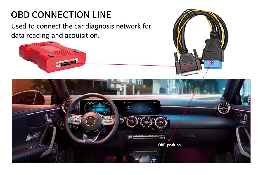 obd connection line for cgdi mb