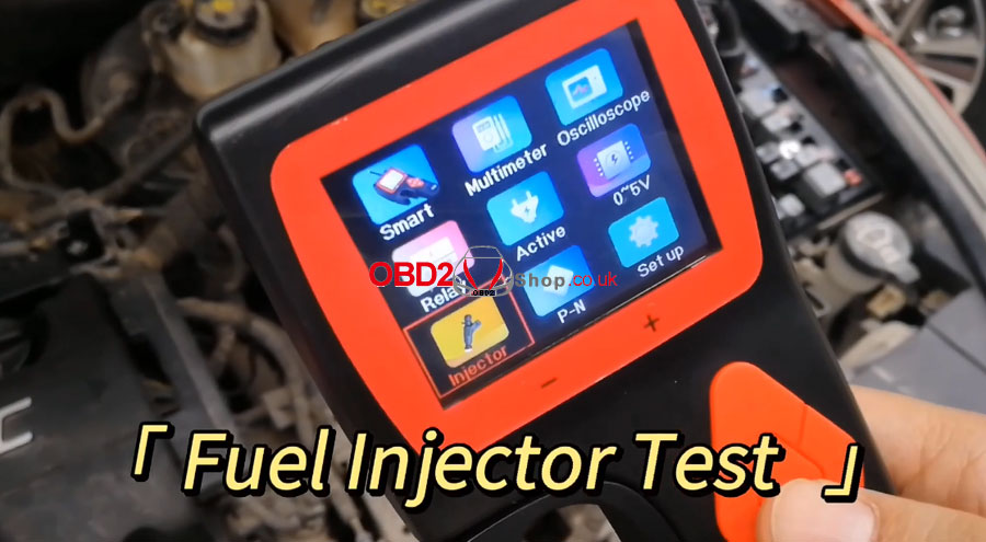 jdiag p200 fuel injector test