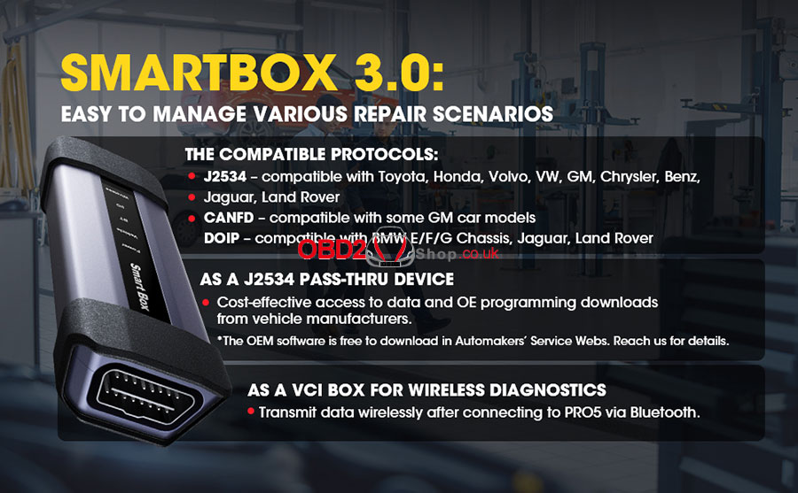 launch x431 smartbox 3.0 function