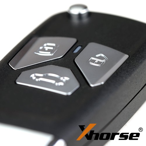 5pcs/lot Xhorse XNAU01EN Wireless Remote Key Audi Flip 3/4 Button