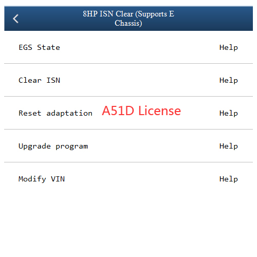 [Authorization] Yanhua ACDP A51D License for BMW E Chassis 8HP ISN Clear needs to work with ACDP Module 11