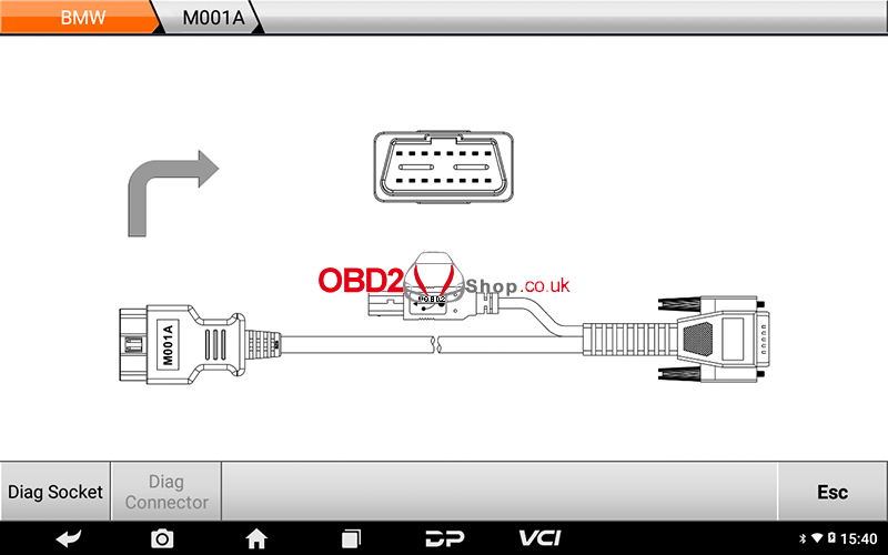 obdstar iscan bmw diag connector location