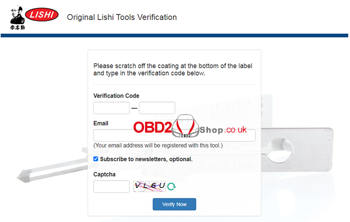 original lishi tiools verification
