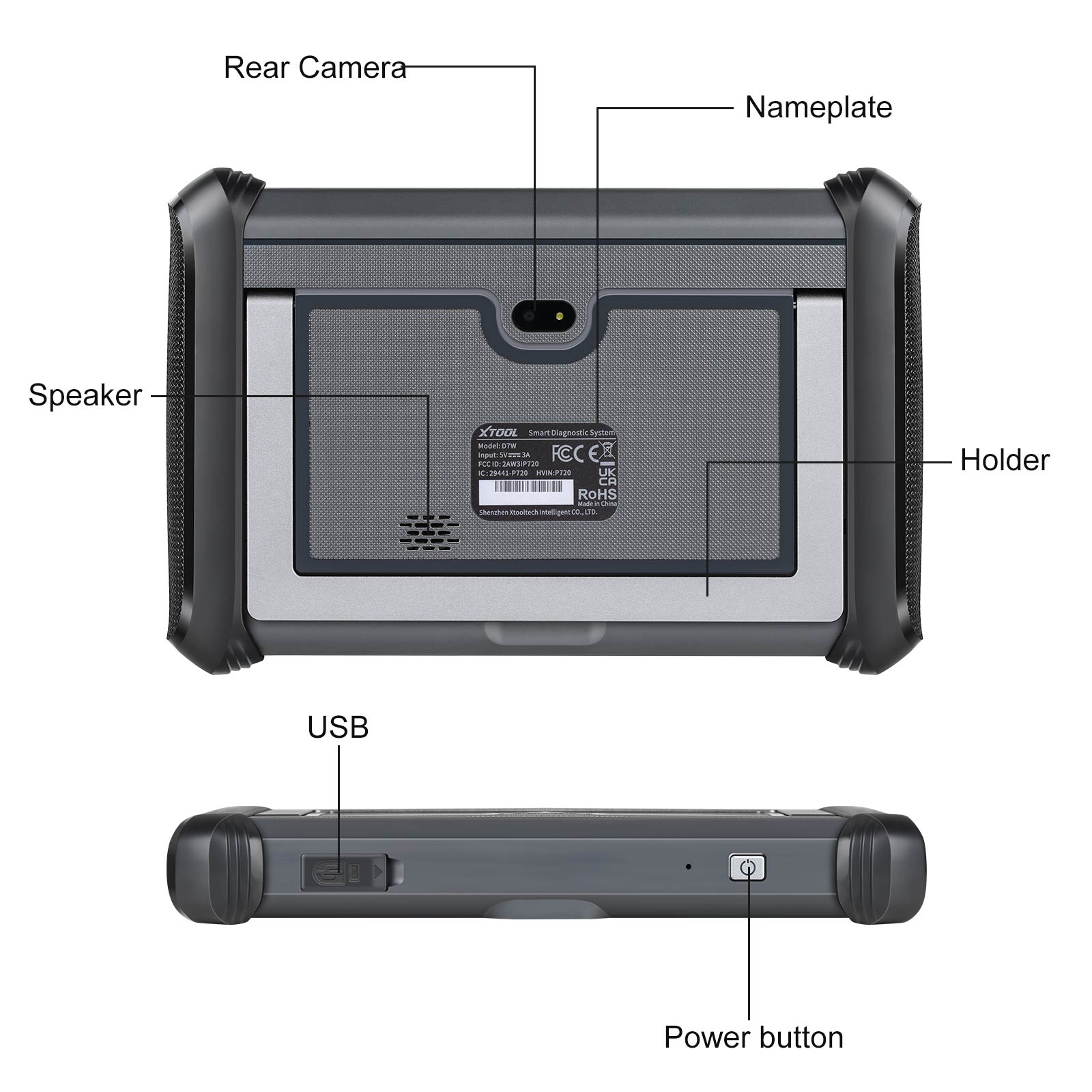 XTOOL D7W Wireless Diagnostic Scanner & Key Programmer – 39+ Services, 3 Yr Free Updates, CAN FD/DOIP
