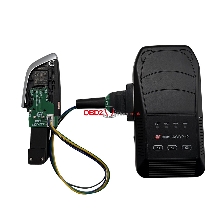 acdp-2 bmw bdc3 key copying connection