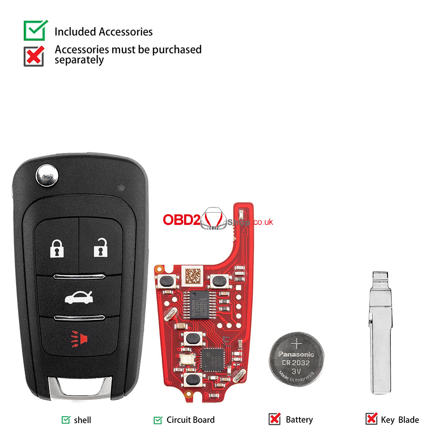 xhorse xnbu21en for buick style 4 buttons 03